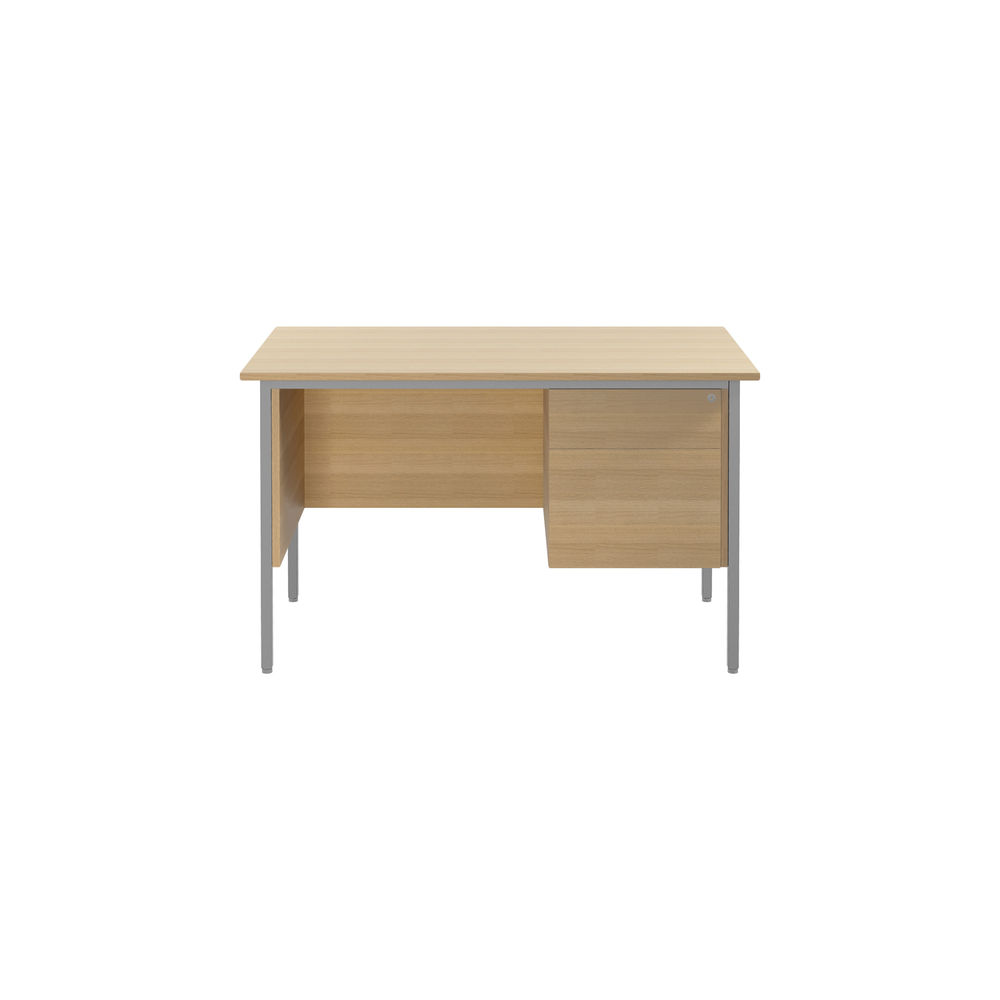 Serrion 1200x750mm Ferrera Oak 2-Drawer Desk