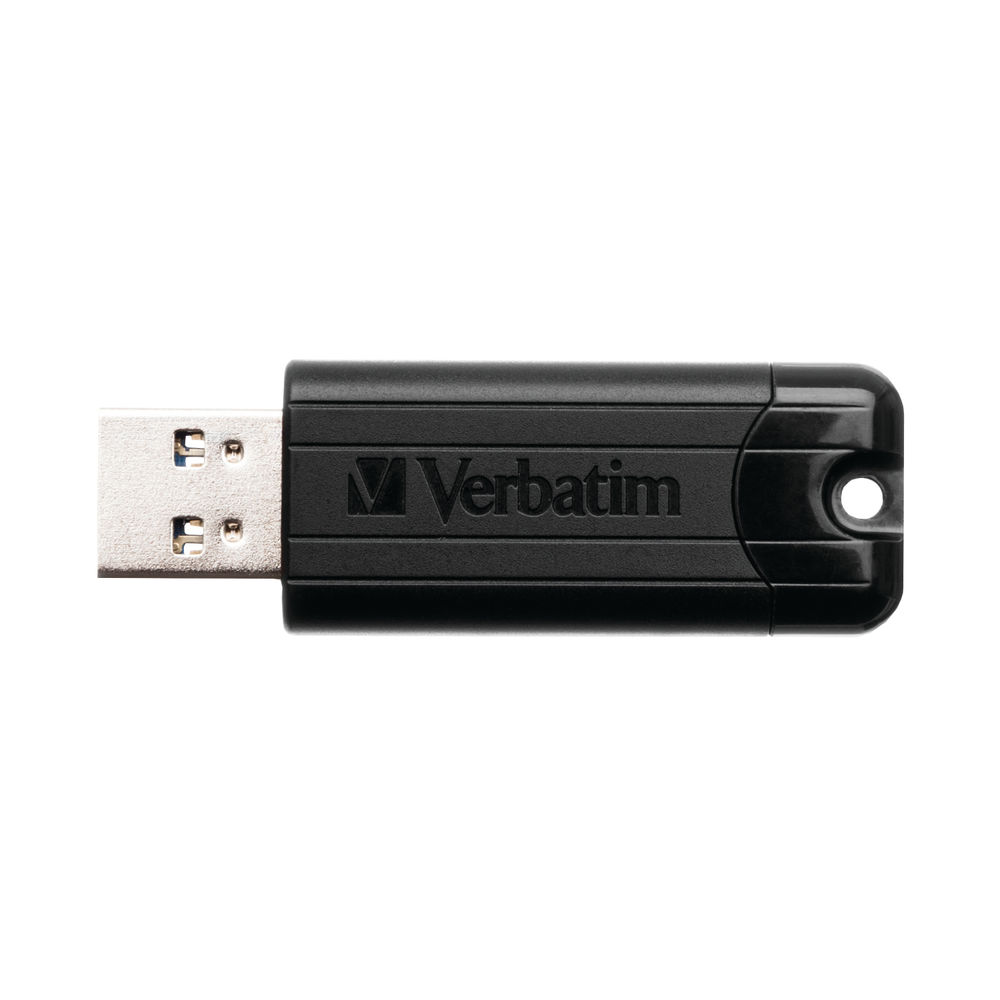 Verbatim Black PinStripe 256GB Flash Drive USB 3.0