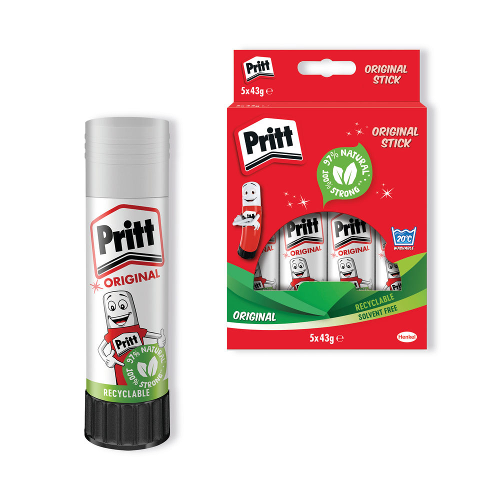 Pritt Stick 43g Original, Pack of 5 | 1456072