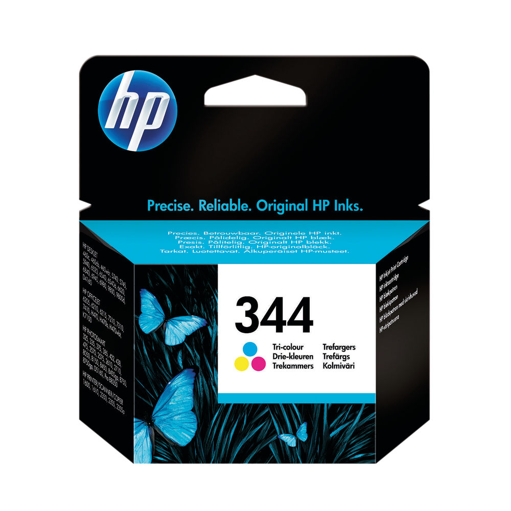 HP 344 Tri Colour Inkjet Cartridge 14ml | C9363EE