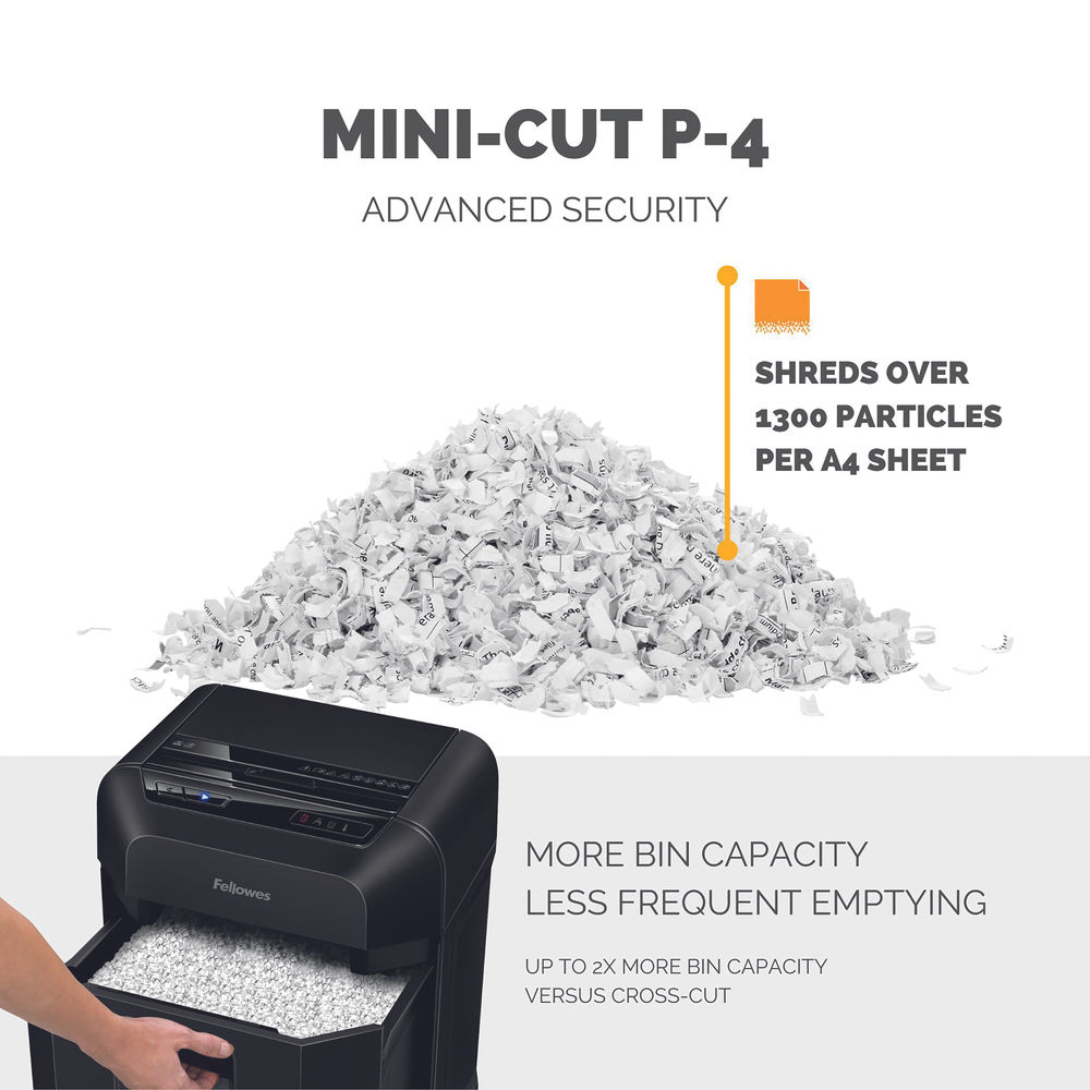 Fellowes Automax 80M Mini-Cut Shredder Hybrid Shredding 23L