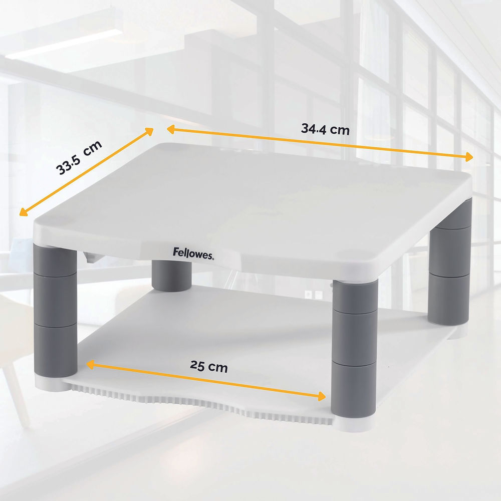 Fellowes Premium Platinum Monitor Riser