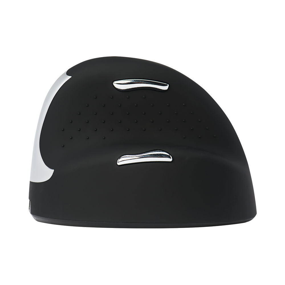 R-GO Black/Silver Right Handed Wireless Ergonomic Mouse