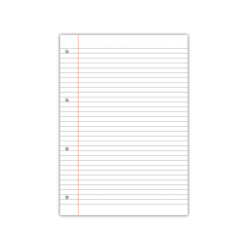 Hamelin 8mm Ruled and Margin A4 Paper Refill Pad (Pack of 5)