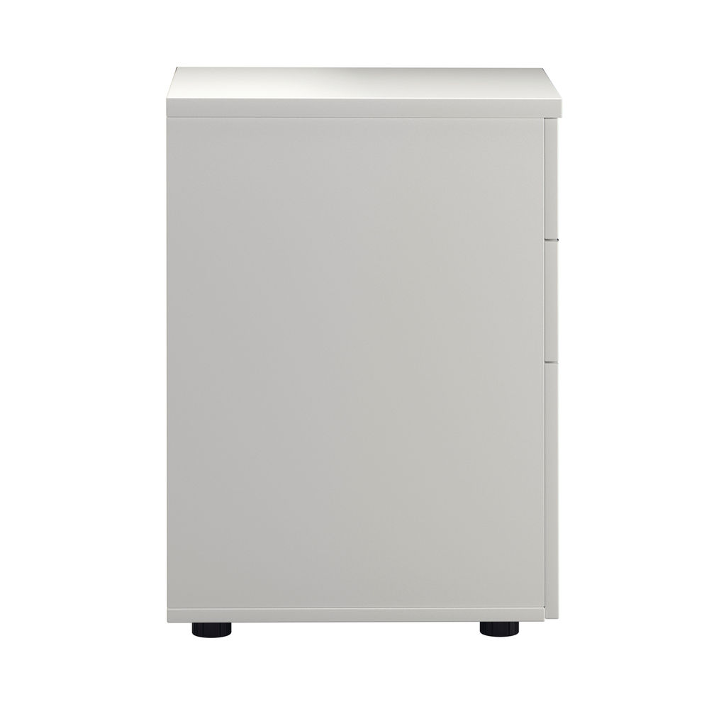 First H690mm Tall Under Desk Pedestal 3 Drawer in White