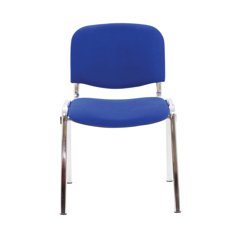 First Ultra Blue/Chrome Multipurpose Stacker Chair