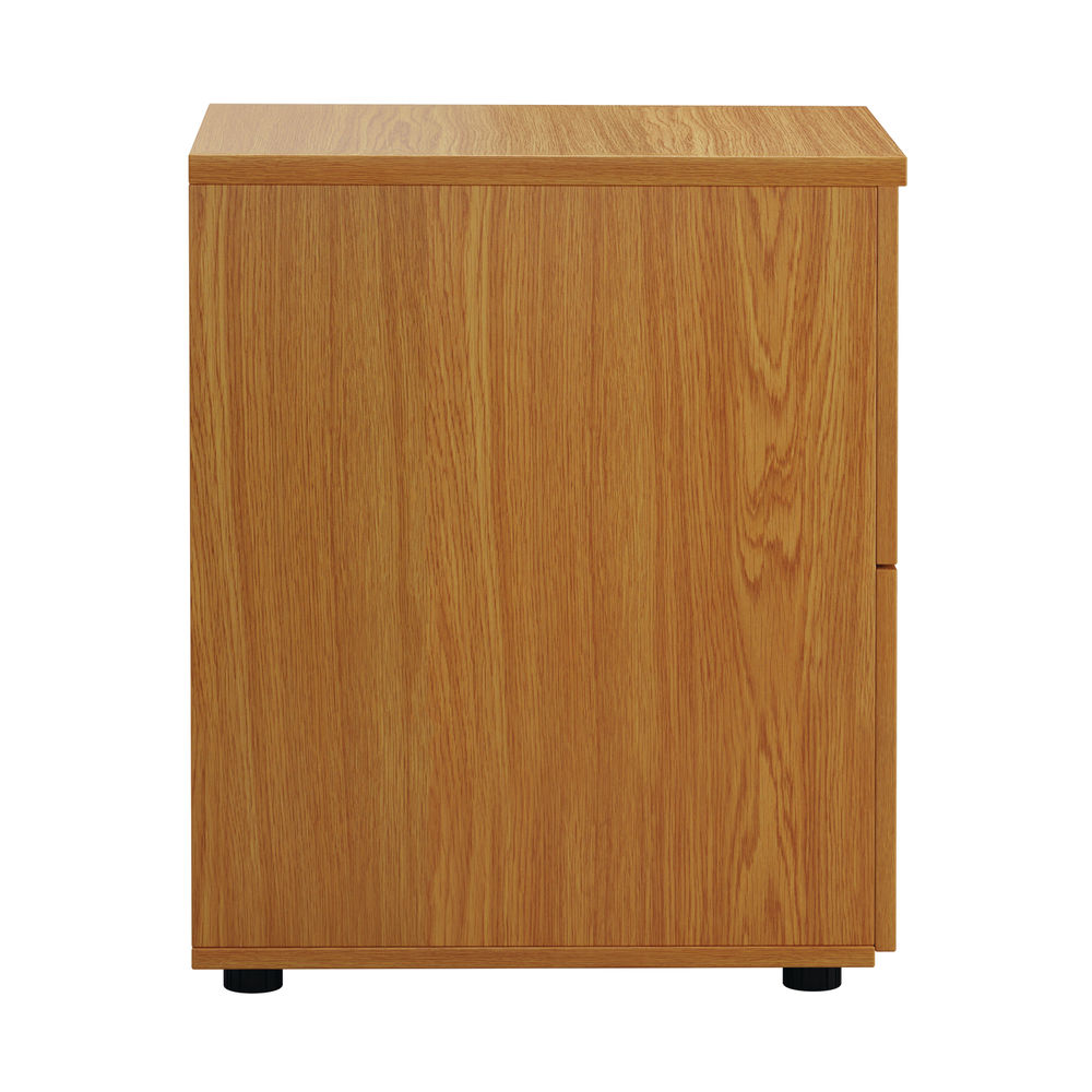 First H730mm Nova Oak 2 Drawer Filing Cabinet