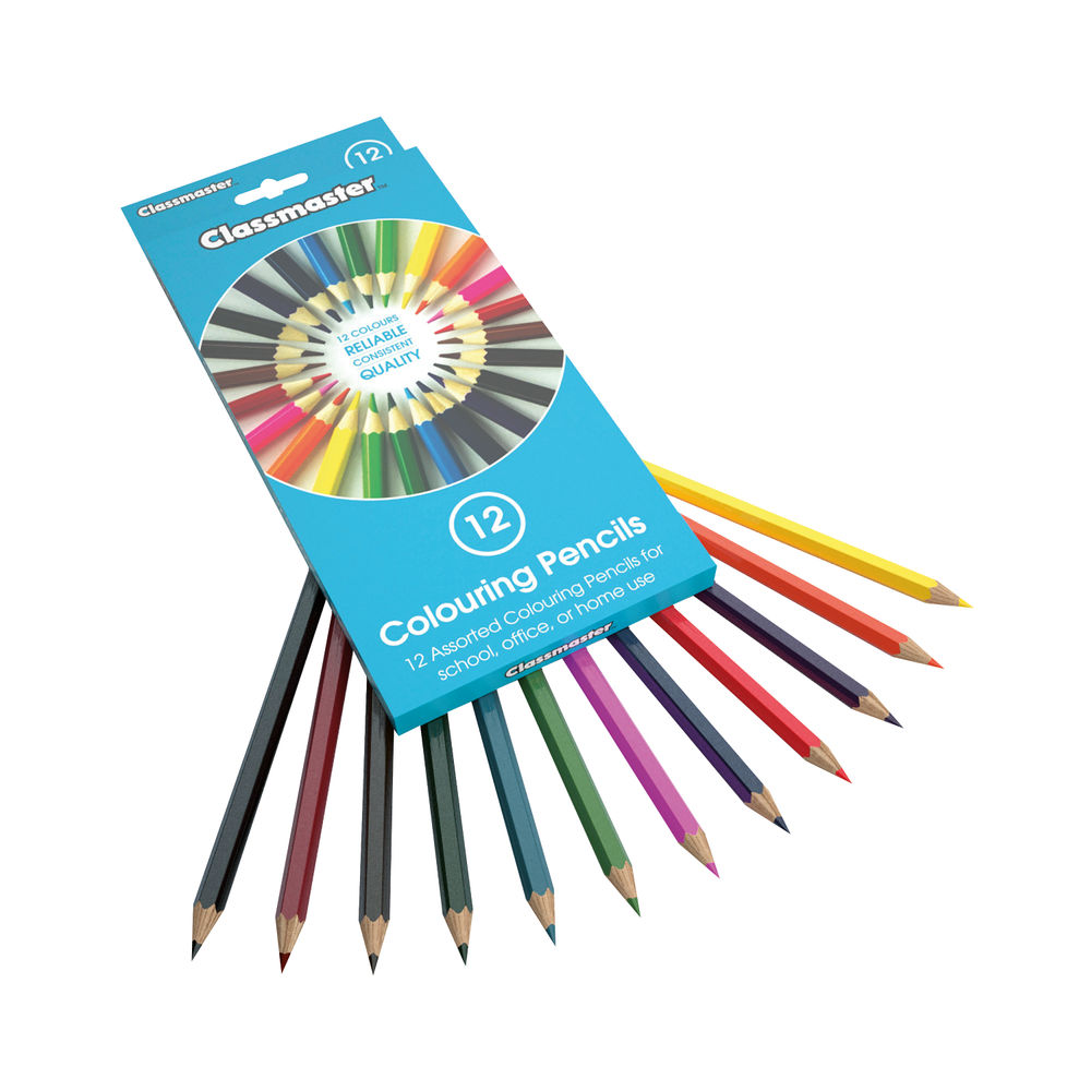 Classmaster Assorted Colouring Pencils (Pack of 12)