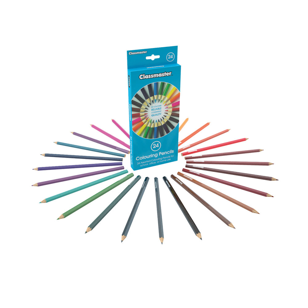 Classmaster Colouring Pencils Assorted (Pack of 24)