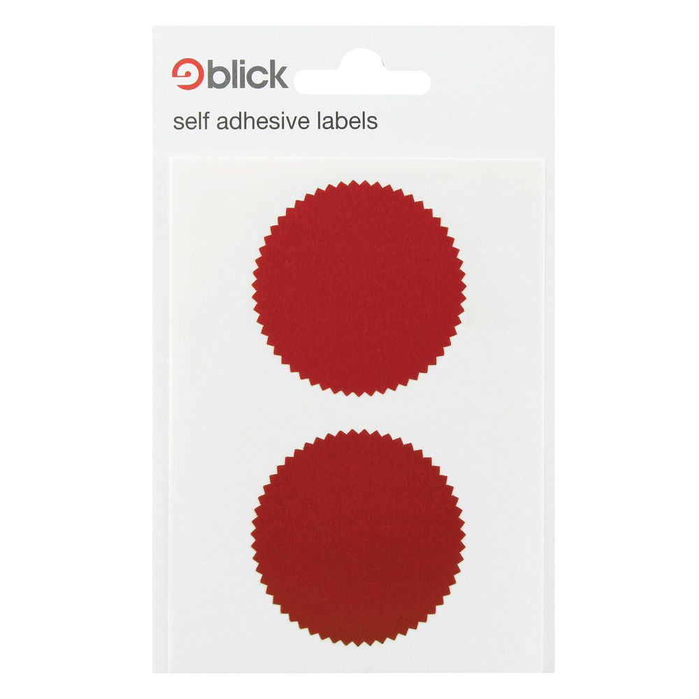 Blick Red 50mm Seal Labels (Pack of 160) - RS014652