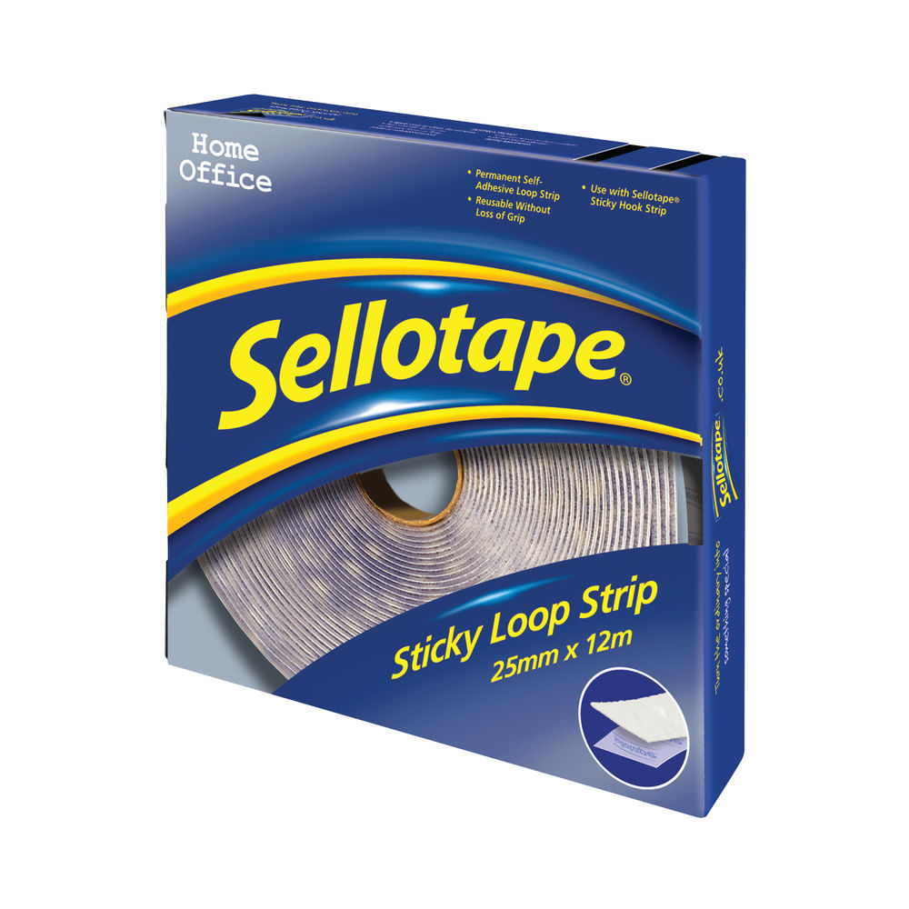 Sellotape 25mm x 12m Sticky Loop Strip | 1445182