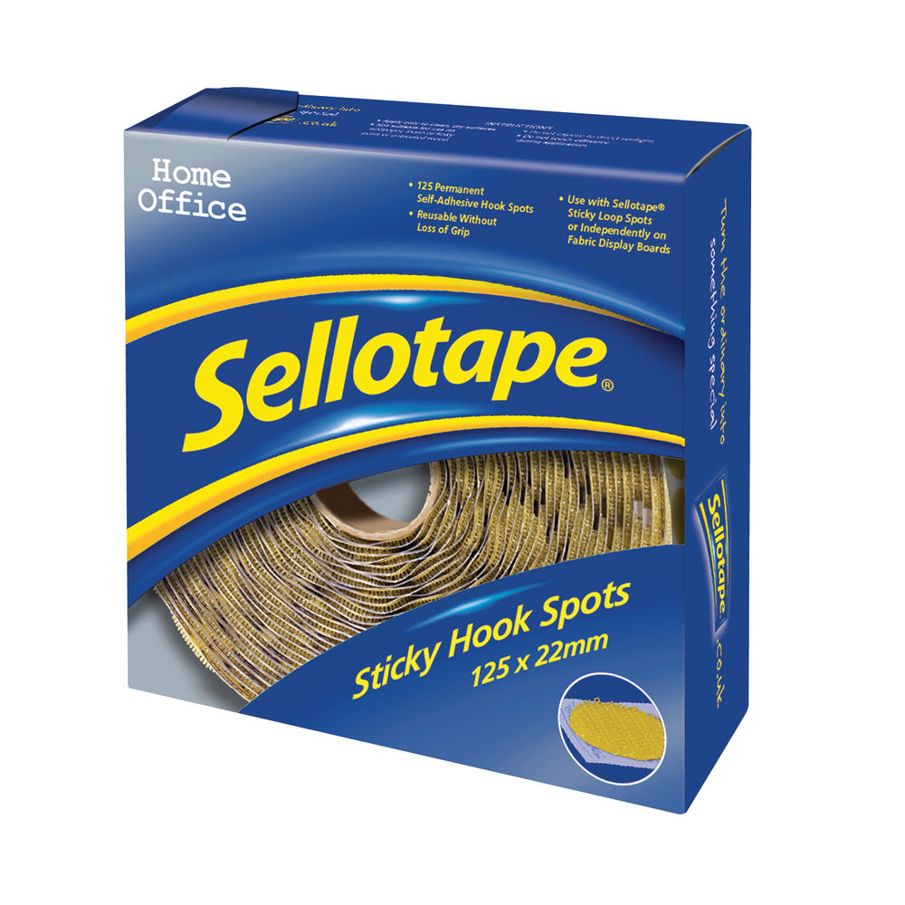 Sellotape Hook Spots (Pack Of 125) | 783882