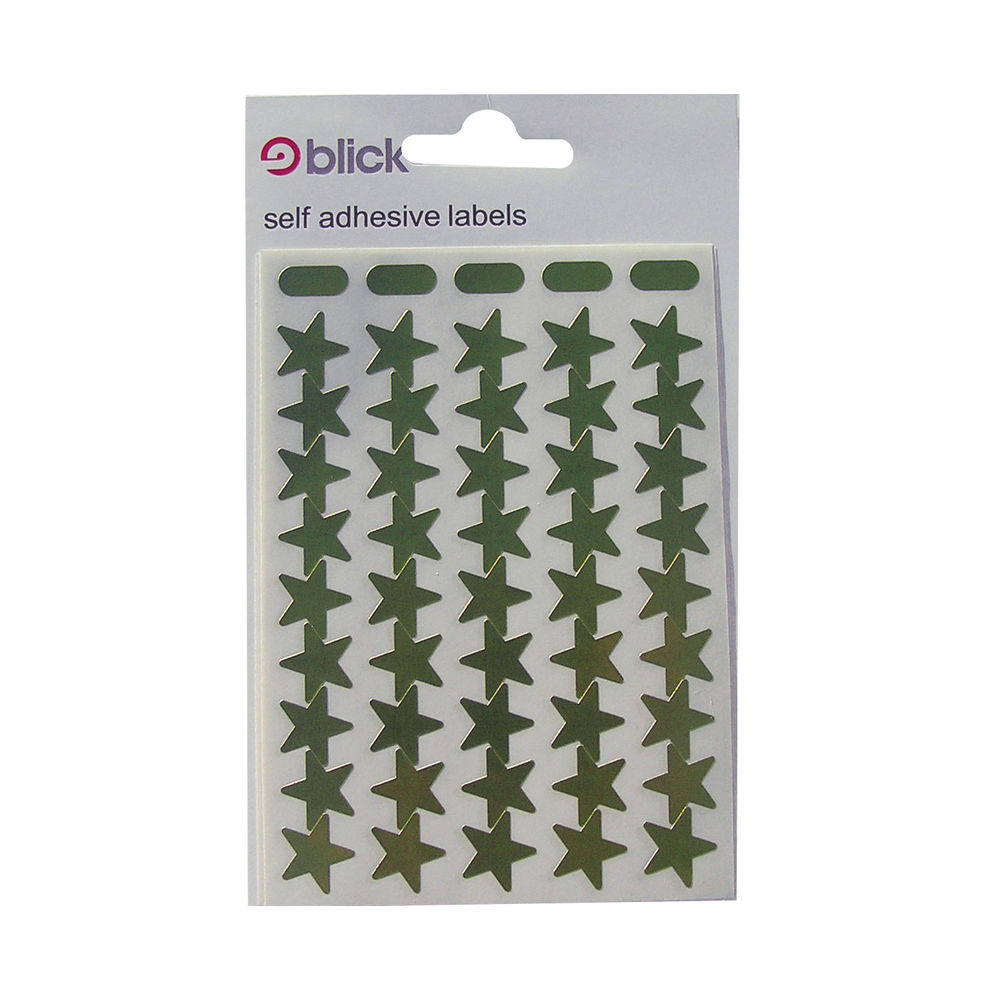 Blick Metallic Stars 14mm 135 Per Bag Gold (Pack of 2700) RS025351