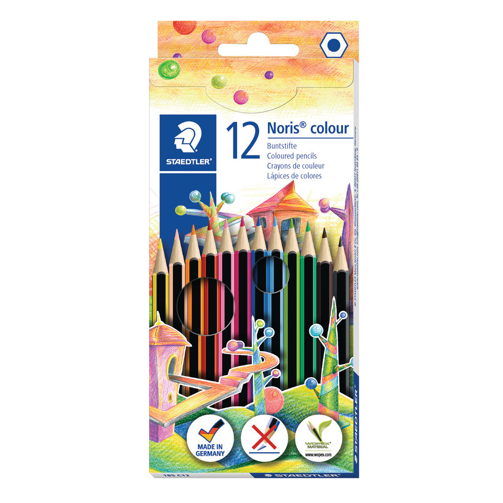 C.12 LAPICES STAEDTLER NORIS COLOUR NEGRO 185-9