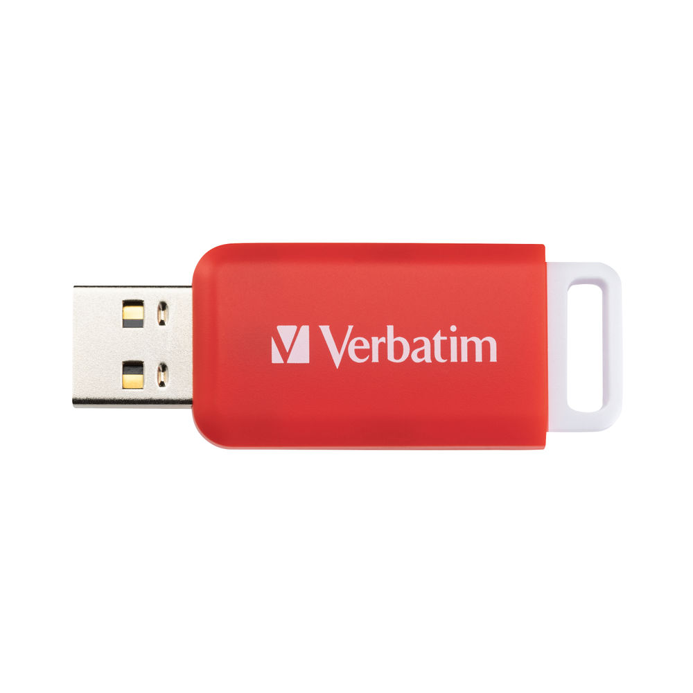 Verbatim Databar USB Drive USB 2.0 16GB Red