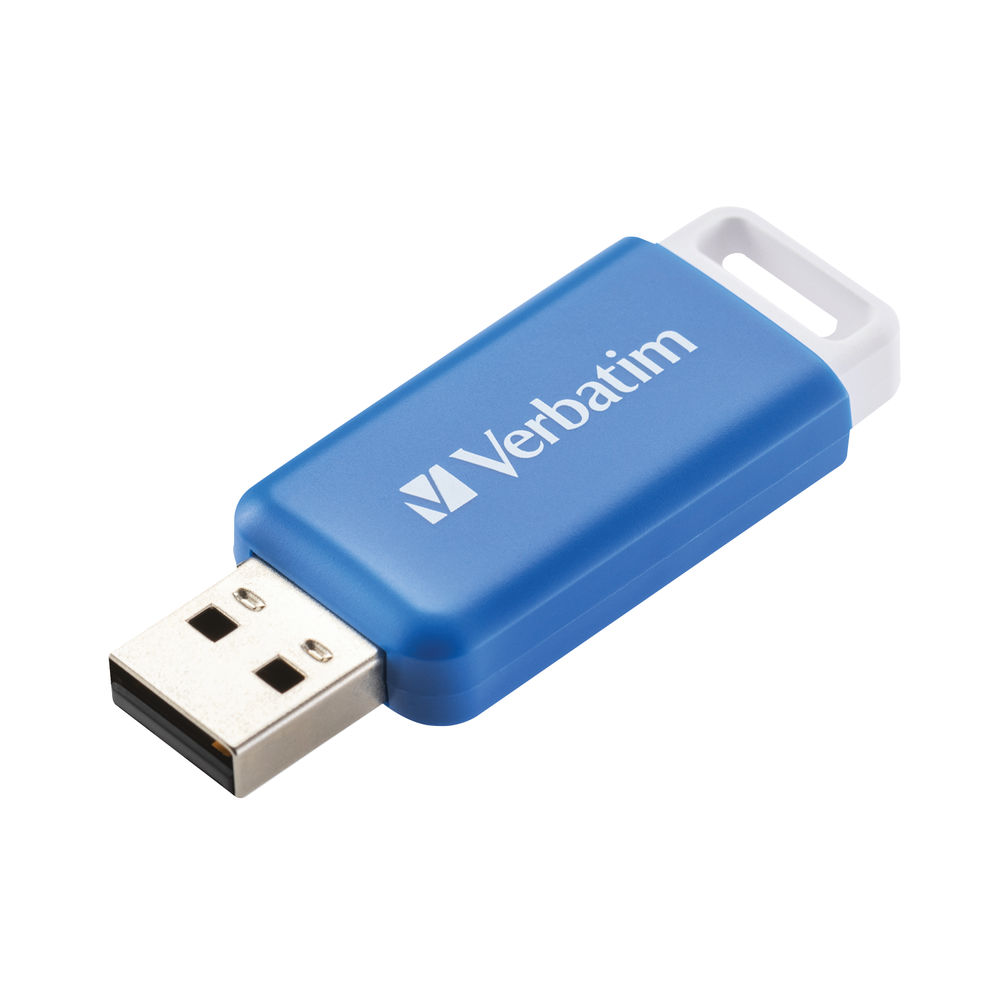 Verbatim Databar USB Drive USB 2.0 64GB Blue