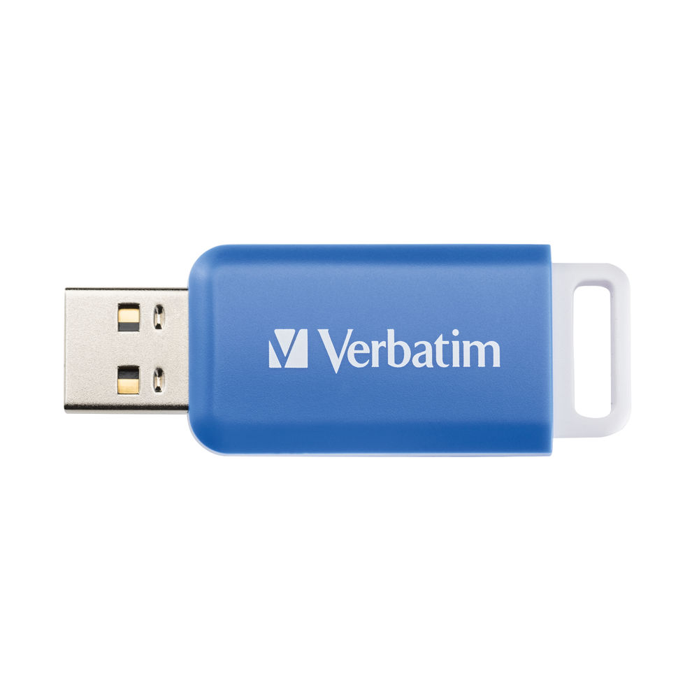 Verbatim Databar USB Drive USB 2.0 64GB Blue