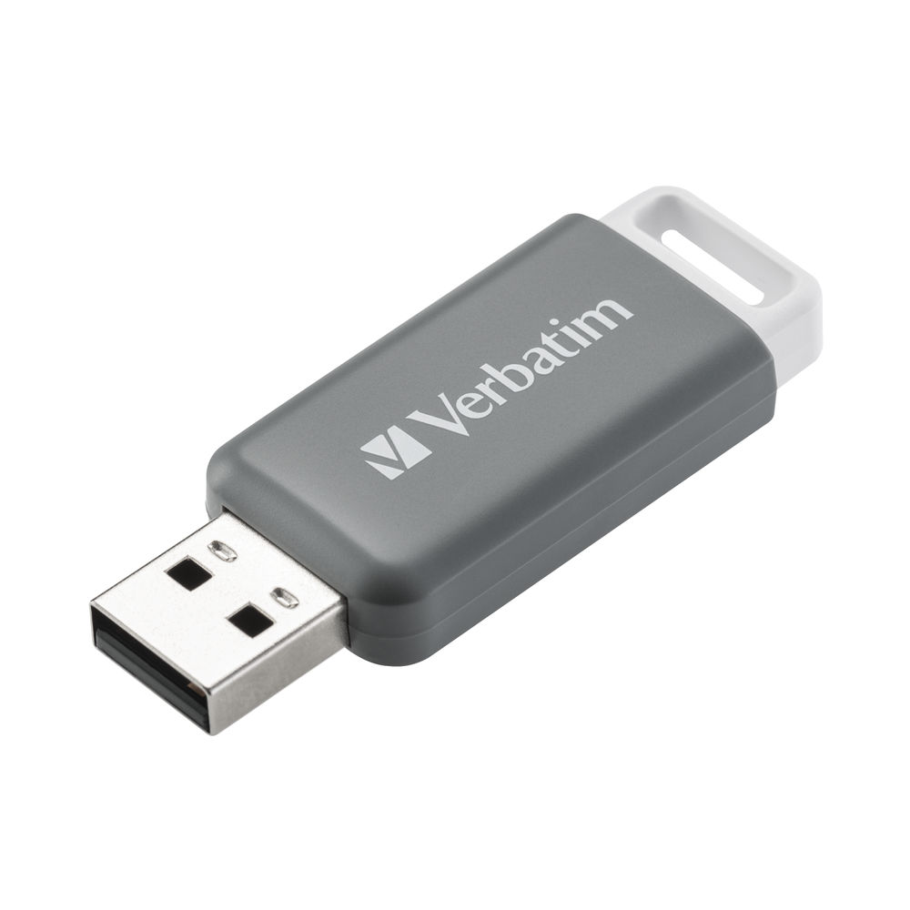 Verbatim Databar USB Drive USB 2.0 128GB Grey