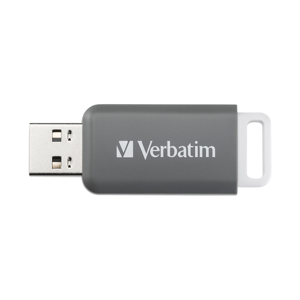 Verbatim Databar USB Drive USB 2.0 128GB Grey