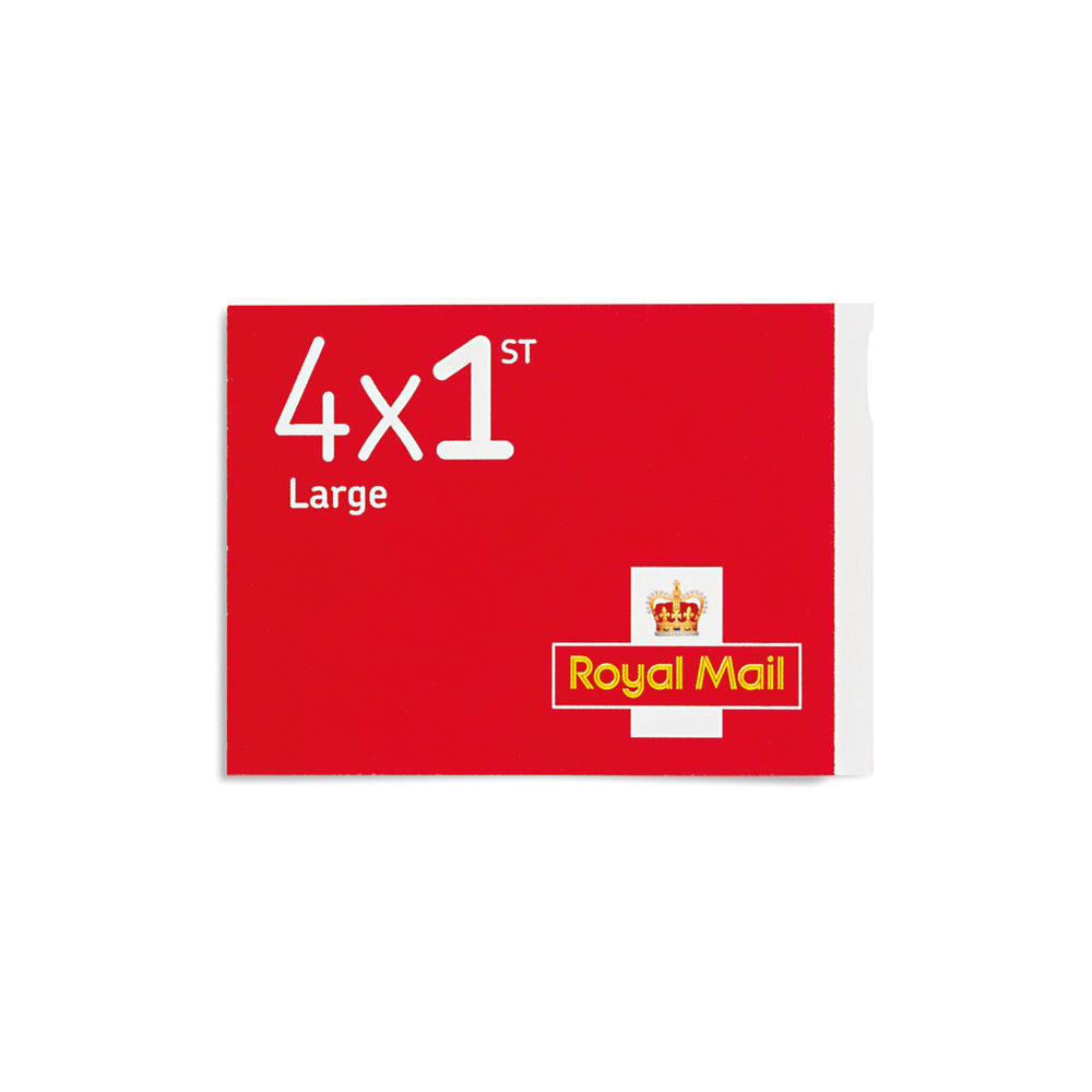 1st Class Large Stamps x 4 Pack SB4FL REDSINGLE