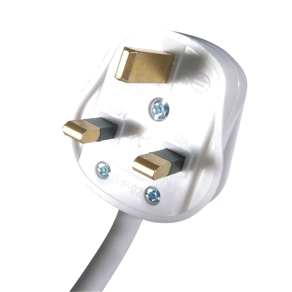 Connekt Gear 5m 6-Way Surge Protection Extension Lead White