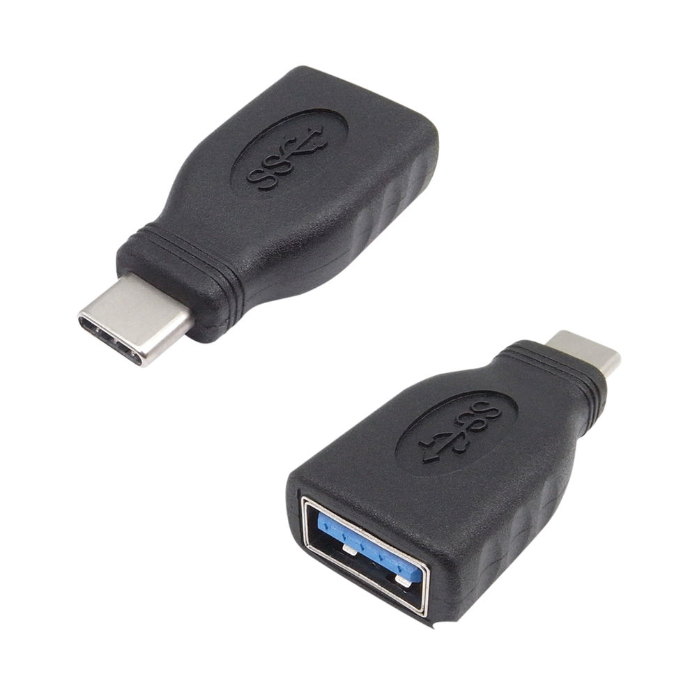 Connekt Gear USB 3 Adapter Type C Male to A Female + OTG Black 26-0430