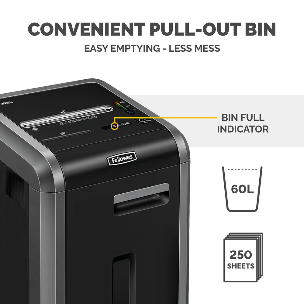 Fellowes 225i Strip Cut Shredder