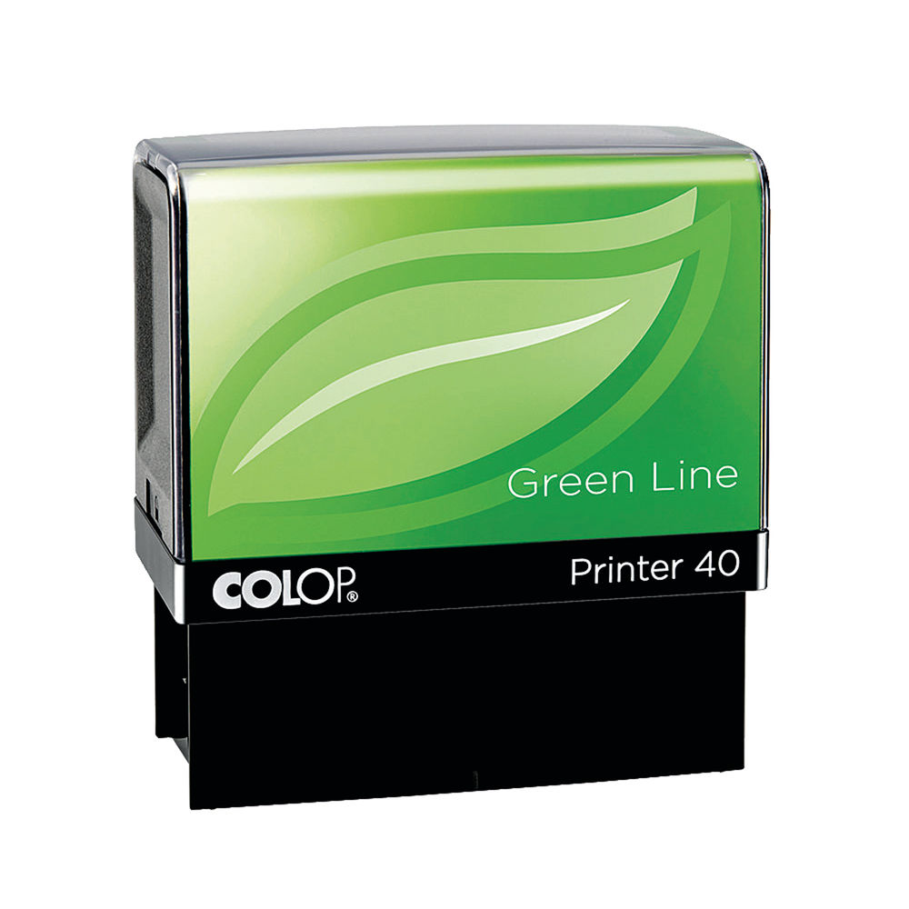 COLOP Printer 40 Green Line Privacy Stamp - C144841ID