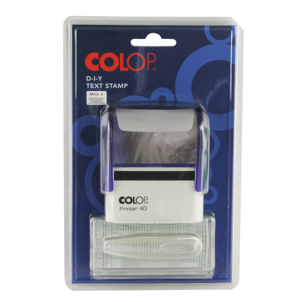 COLOP 40-2 Self Inking DIY Text Stamper - EM39340
