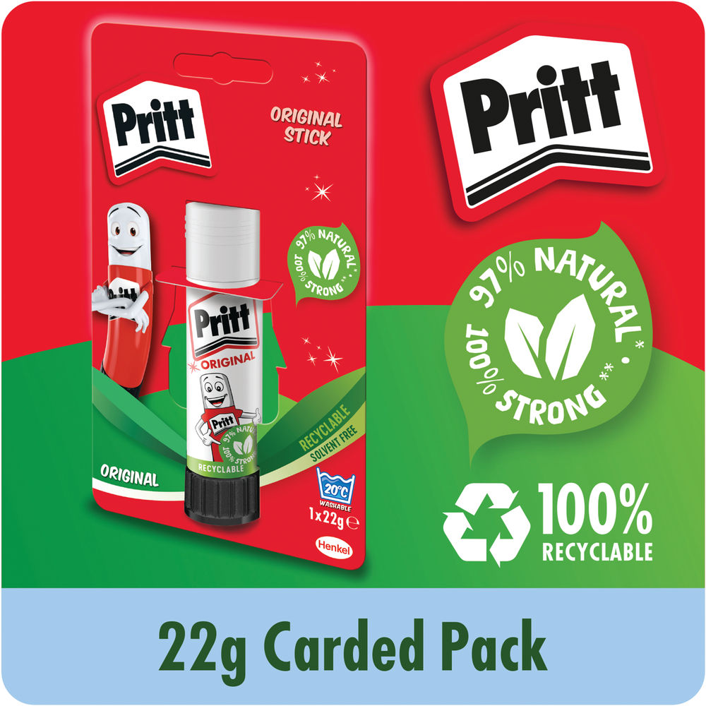 Pritt Stick Medium 22g Glue Stick (Pack of 12) 1456074