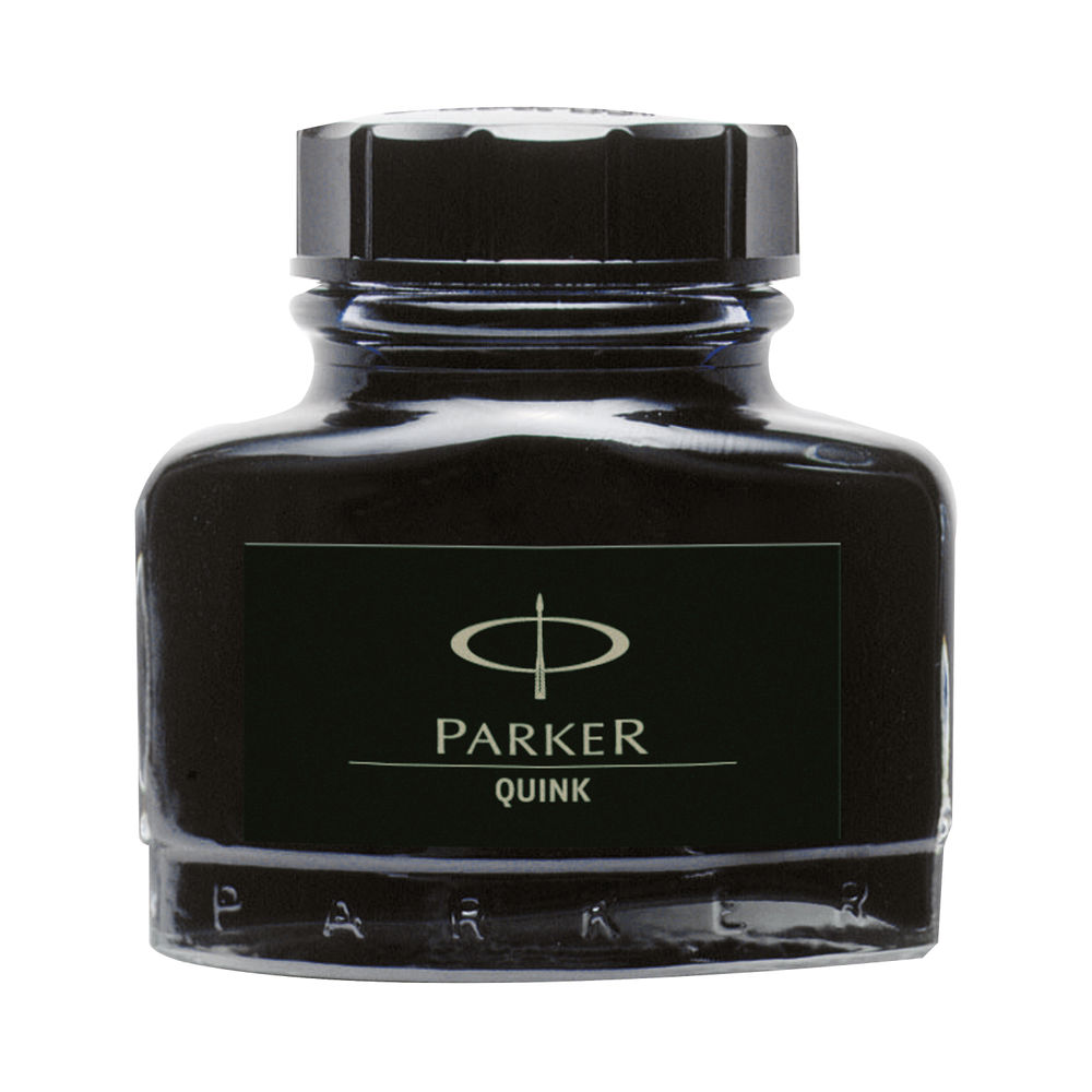 Parker Black 2oz Quink Permanent Ink Bottle