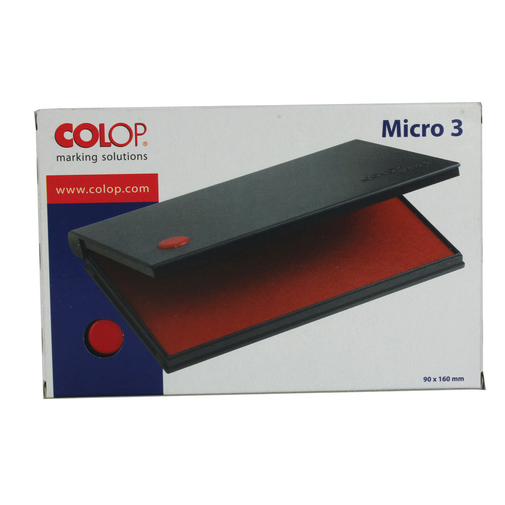 COLOP Micro Red Stamp Pad, 160 x 90mm - EM05402
