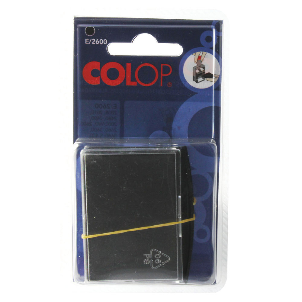 COLOP Replacement Black Ink Pad - Pack of 2 - EM30448