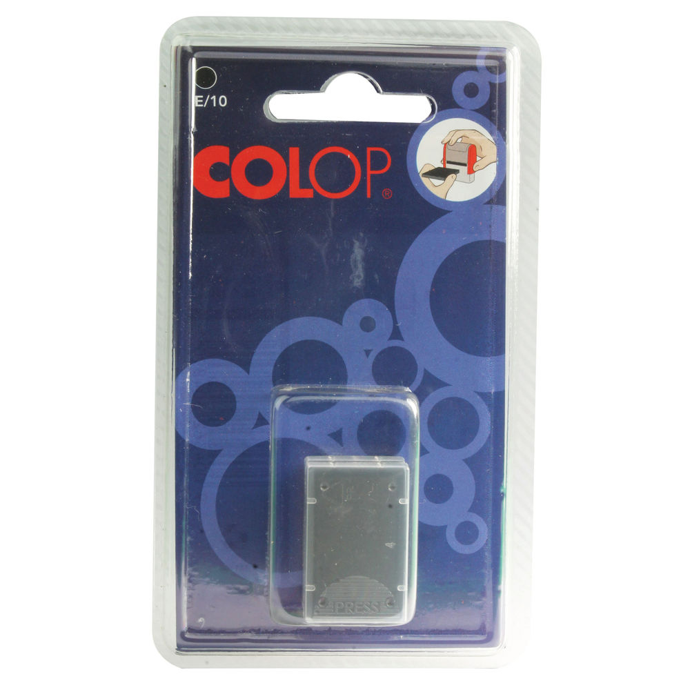 COLOP E/10 Replacement Black Ink Pad - Pack of 2 -  EM30489