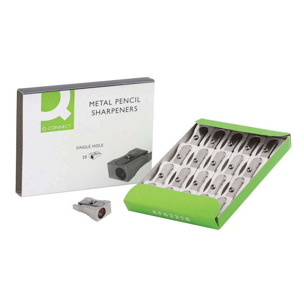 Q-Connect Metal Pencil Sharpener (Pack of 20) KF02218