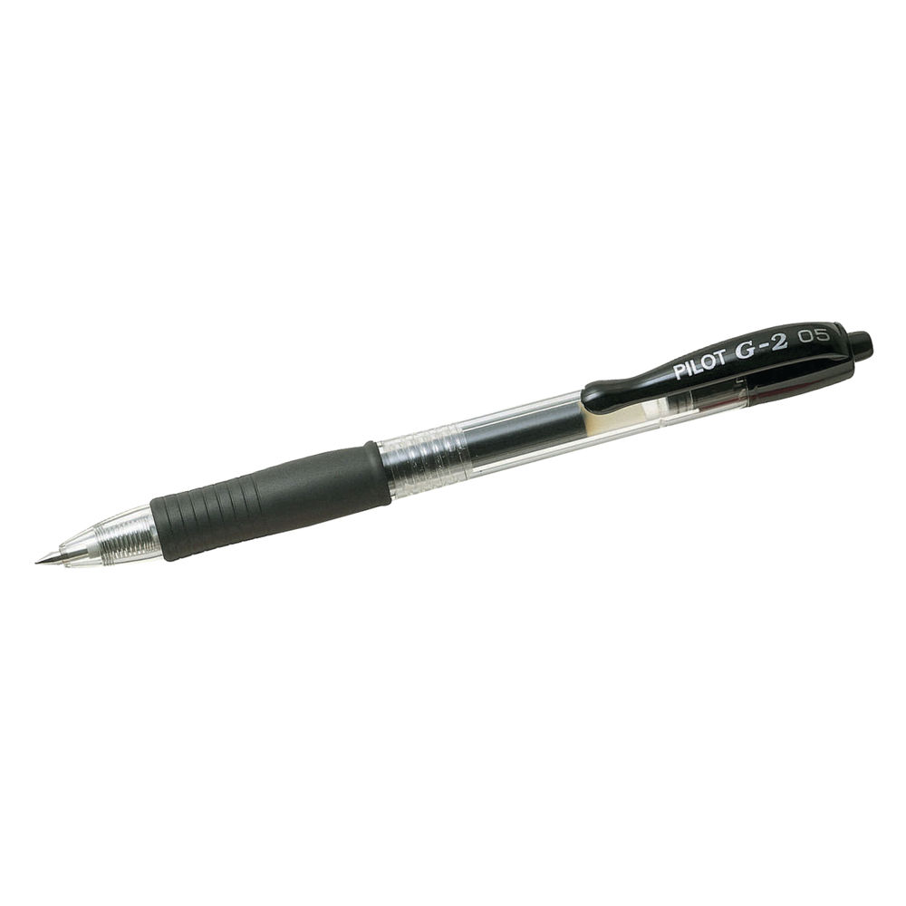 Pilot G2 Retractable Black Gel Pens 0.5mm (Pack of 12) - 040101201