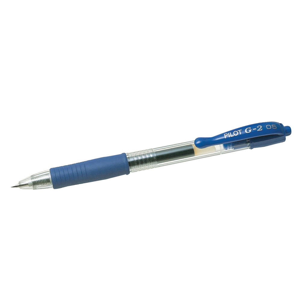 Pilot G2 Retractable Blue Gel Pens 0.5mm (Pack of 12) - 040101203