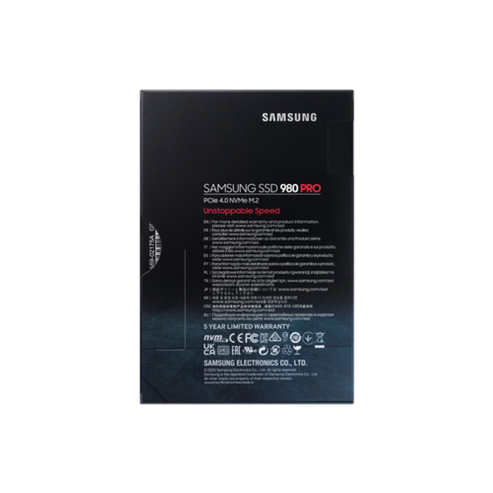 Samsung 980 PRO M.2 1000 GB PCI Express 4.0 V-NAND MLC NVMe