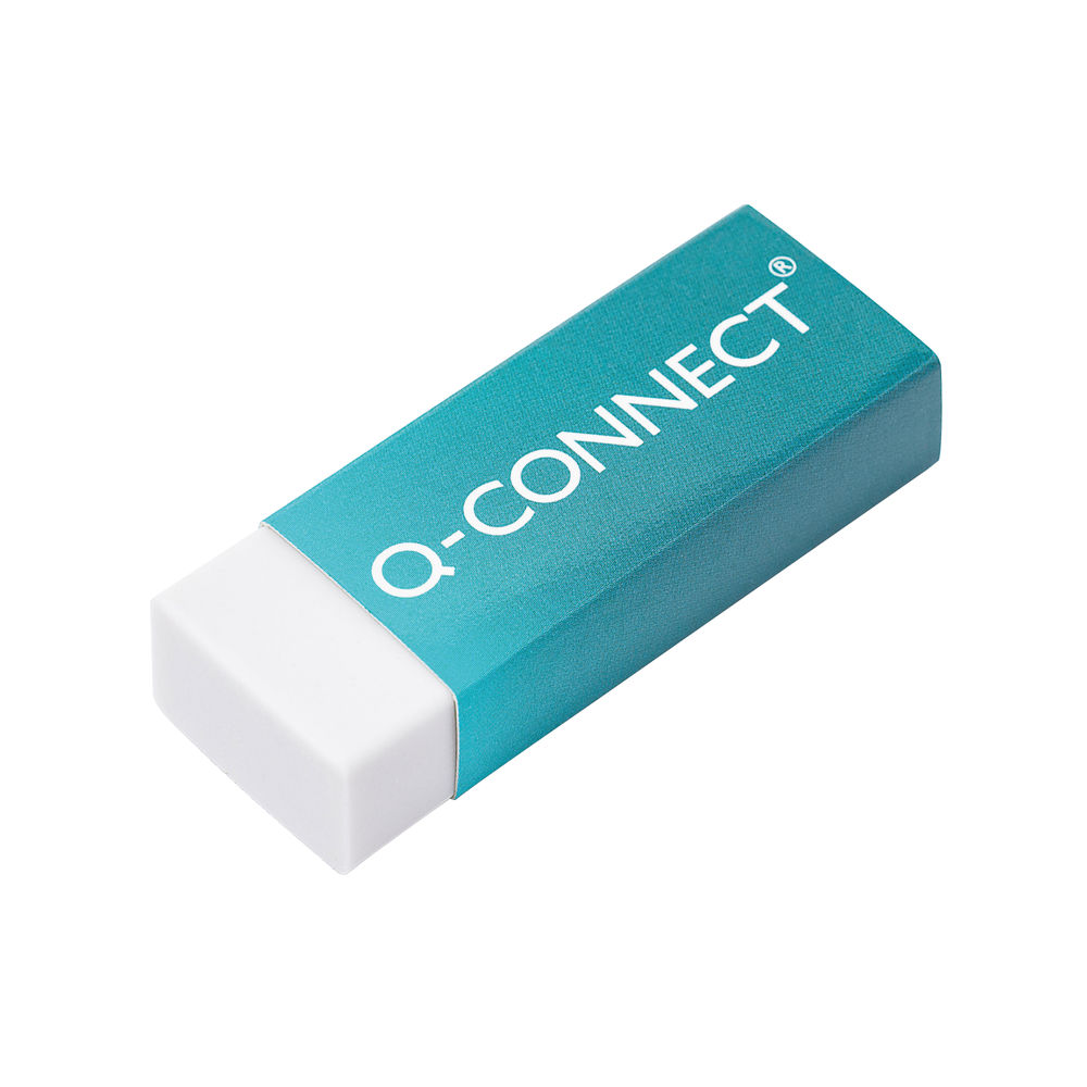 Q-Connect Plastic Eraser White (Pack of 20) KF00236