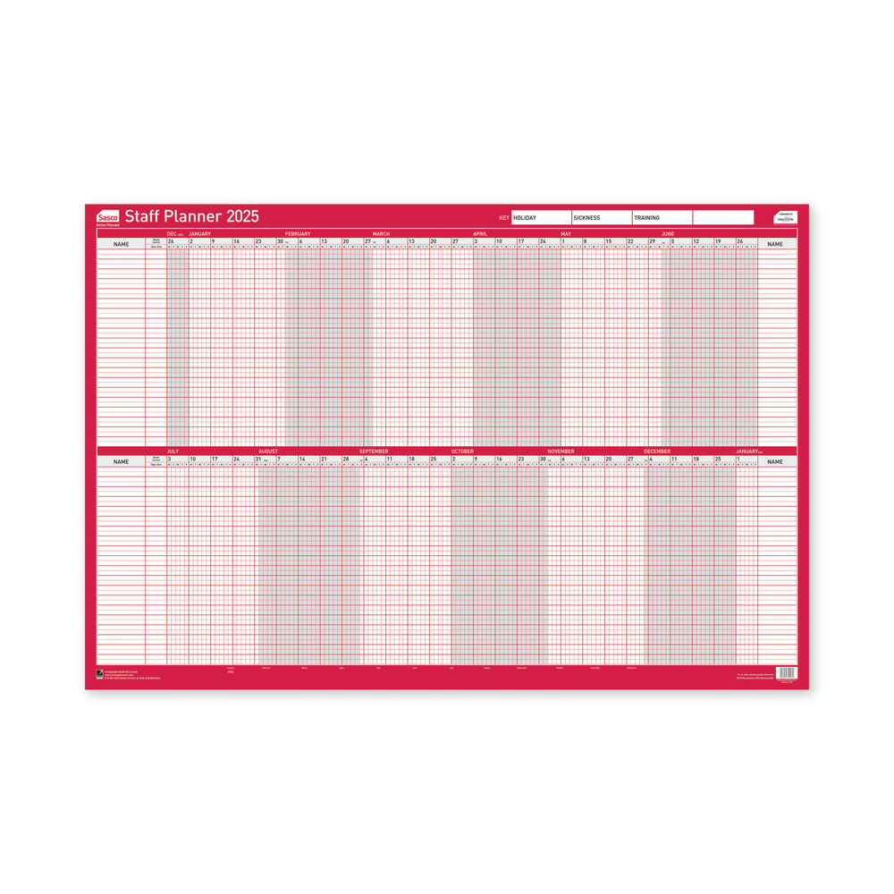Sasco Staff Planner Unmounted 2025 SY1076325