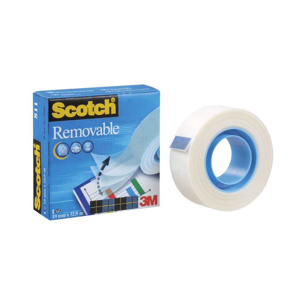 Scotch Tape - 19mm x 33m Removable Tape - 8111933