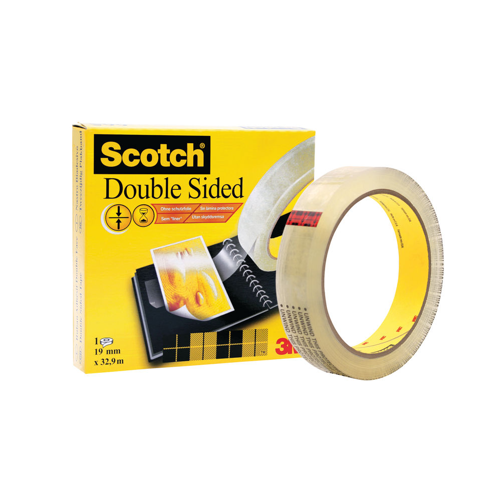 Scotch Tape Transparent Tape, 19mm Wide X 32.9M, 6 Rolls