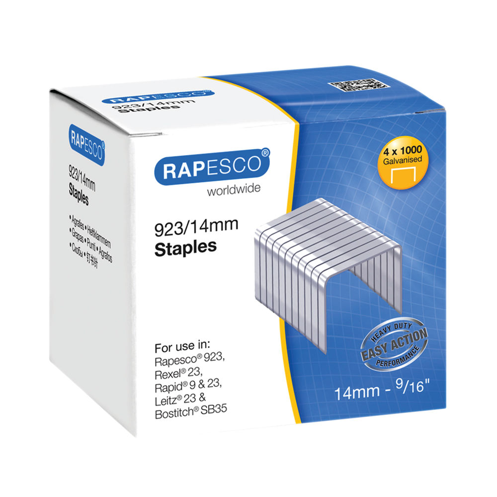 Rapesco No 66/14 923/14 15mm Metal (Box Of 4000) | S92314Z3