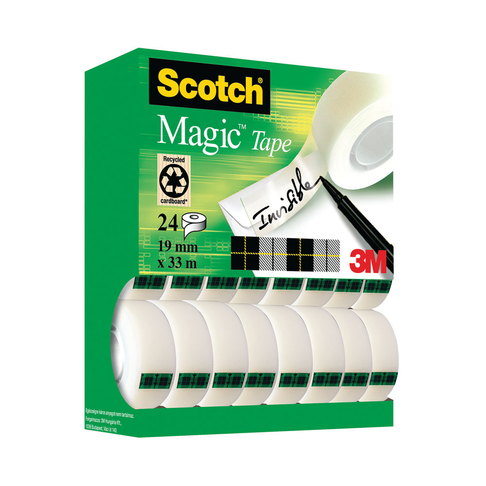 Scotch 19 x 33mm Magic Tape Tower Pack, Pack of 24 - XA004815701