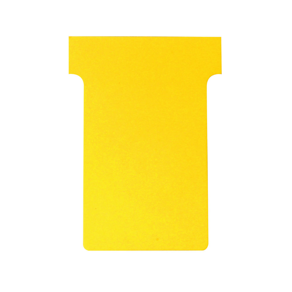 Nobo T-Card Size 2 48 x 85mm Yellow (Pack of 100) 2002004