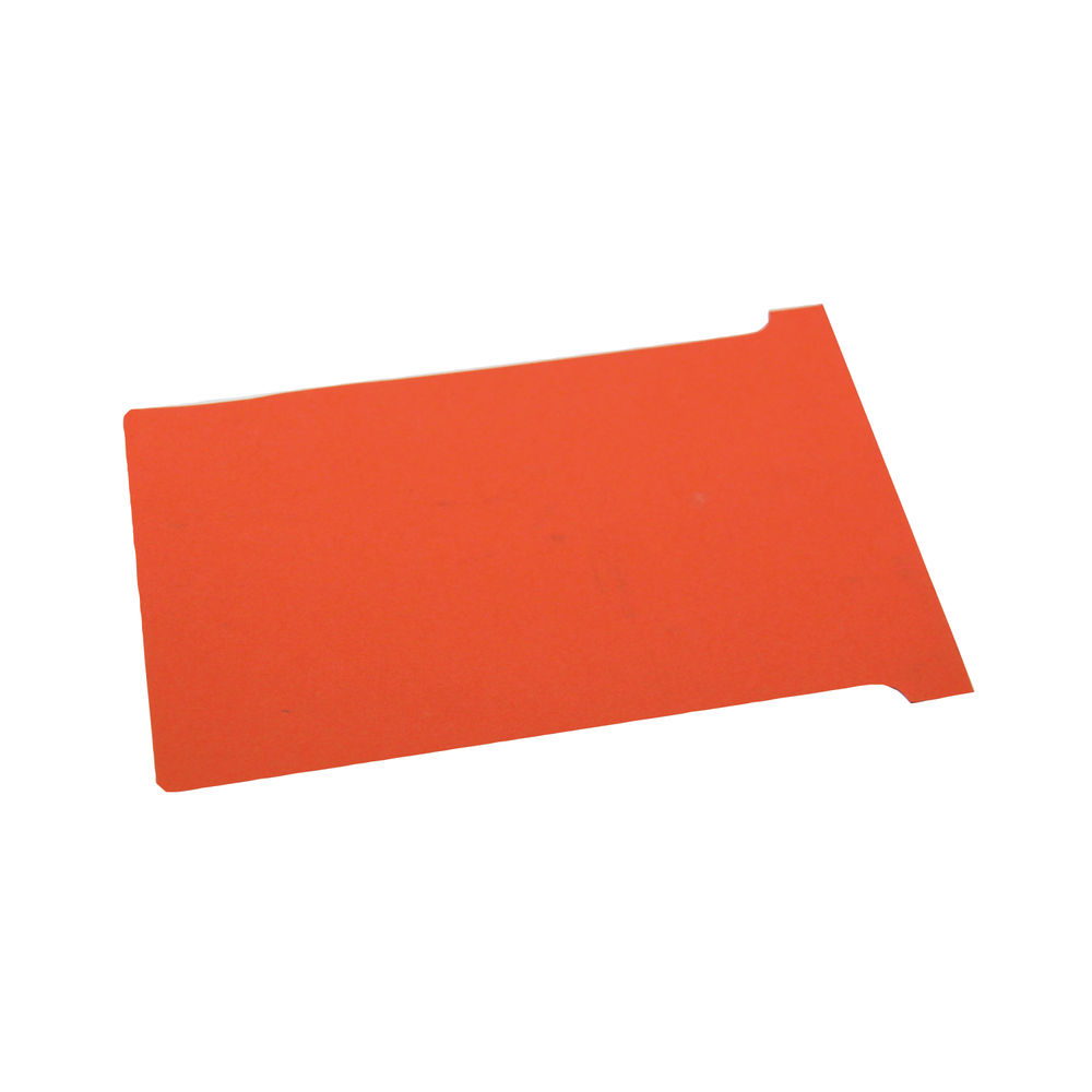 Nobo T-Card Size 4 112 x 180mm Red (Pack of 100) 2004003