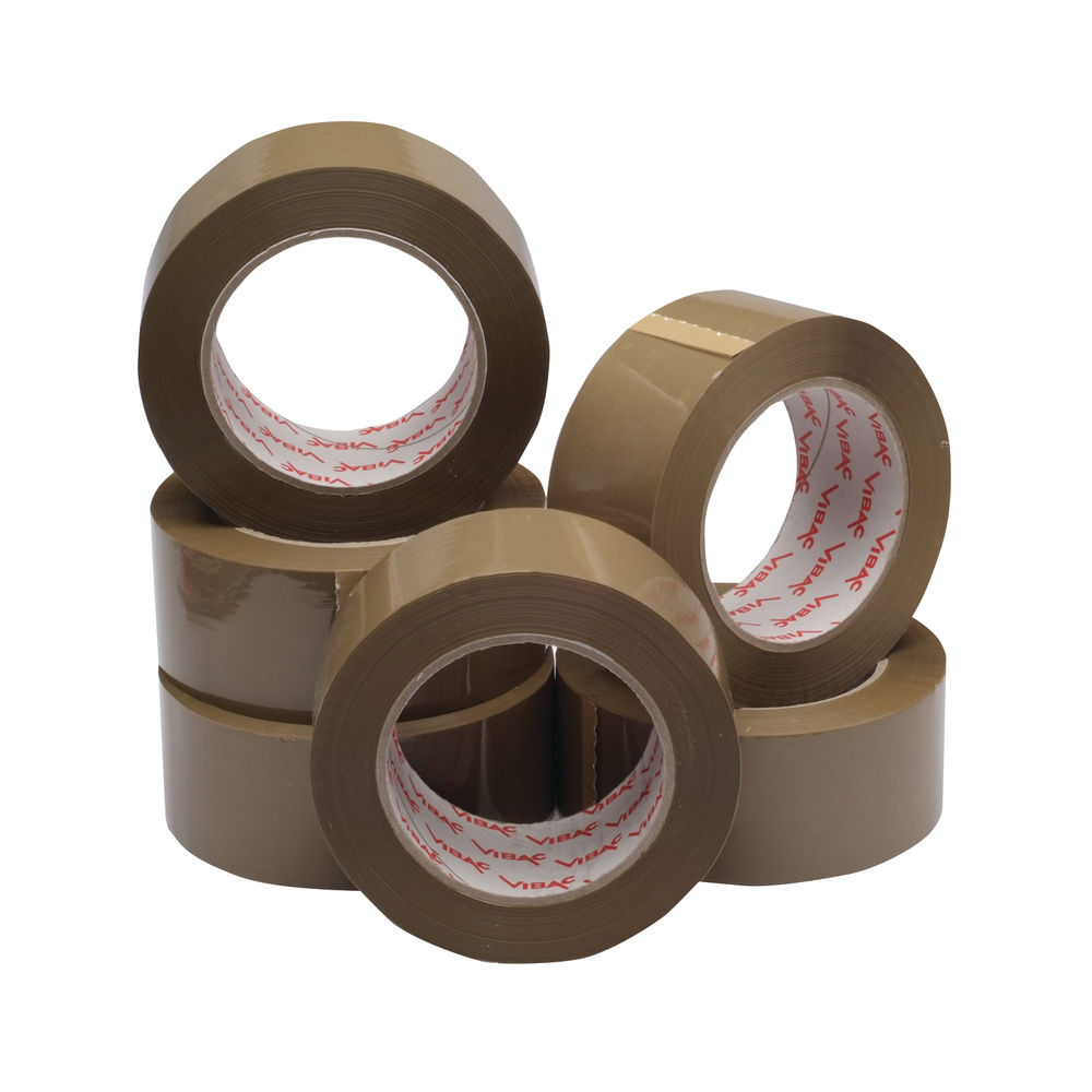 Ambassador 50mm x 132m Buff Packing Tape (Pack of 6) - JF03909