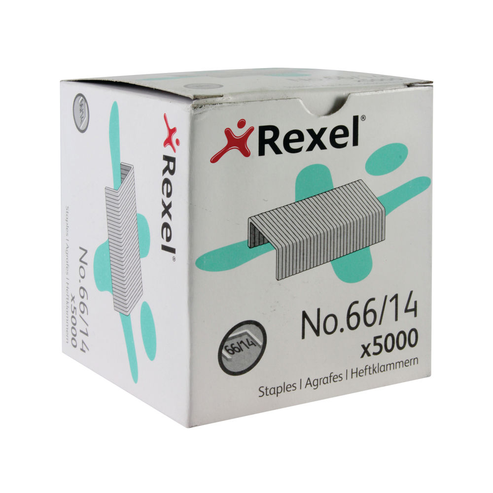 Rexel No. 66 /14mm Staples (Pack of 5000) 06075