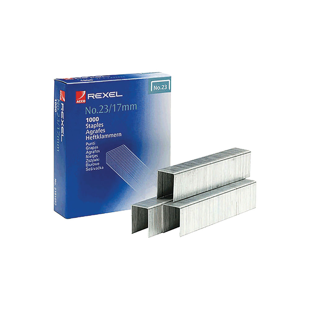 Rexel No. 23/17 Staples (Pack of 1000)