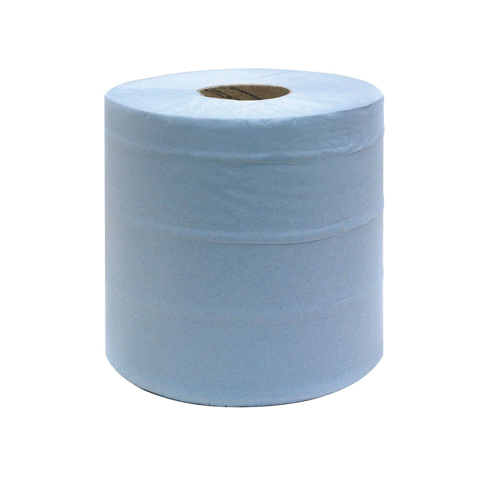 Blue Centrefeed Roll 2-Ply 150m (Pack of 6)